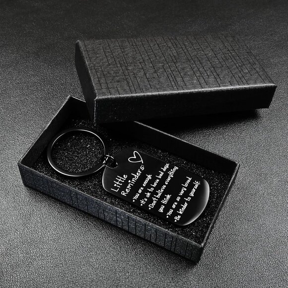 Little Reminders Keychain Inspiration Gifts for Women Men Affirmation Uplifting - Picture 6 of 6